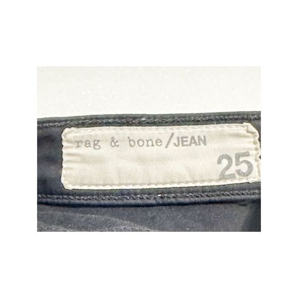 Rag & Bone Legging Jeans Women's Skinny Denim‎ Pants Black Dark Wash Size 25 - Picture 2 of 12